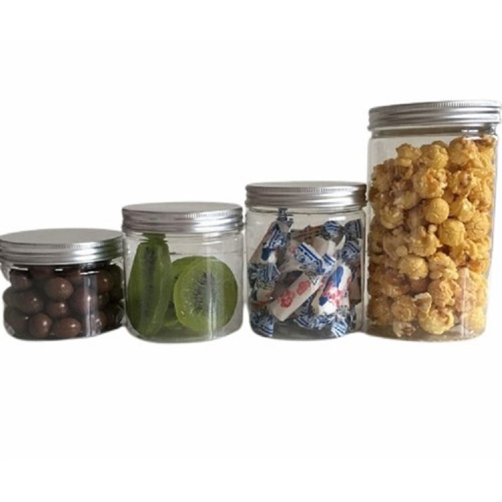 Pot d'emmagatzematge d'aliments PET de plàstic