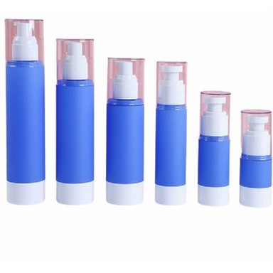 Ampolla de loció blava sense aire