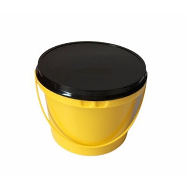 Cubell de mel de plàstic amb tapa i nansa