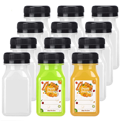 Ampolla de suc amb tapes a prova de manipulació